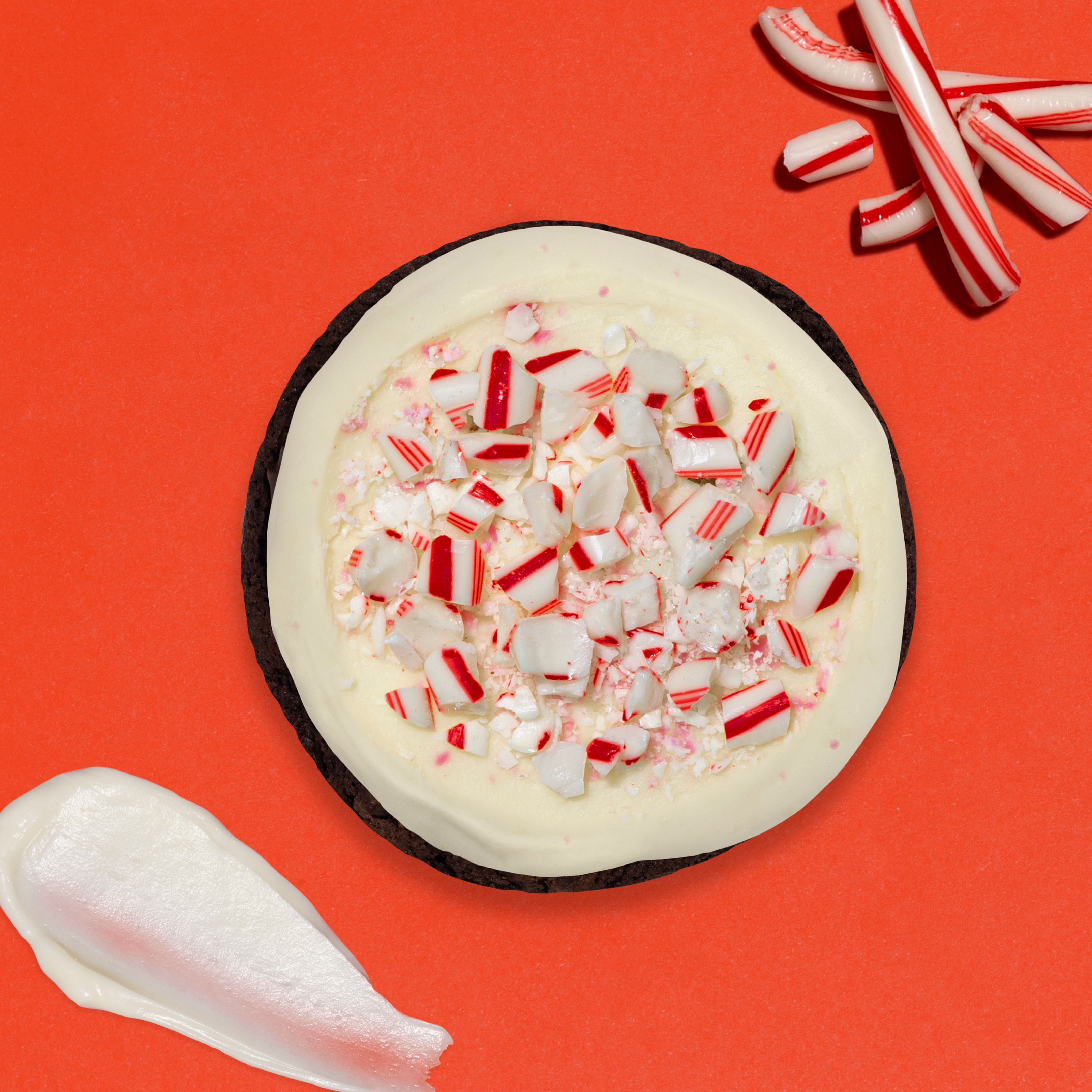 Chocolate Candy Cane Buttercream Cookie